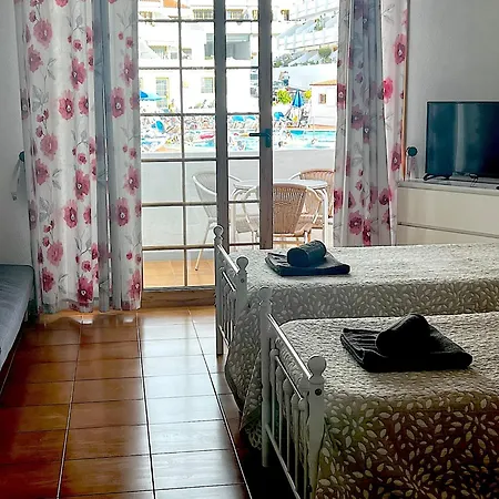 דירה Garden City Costa Adeje Studio Sunny Balcony Heated Pool Near Beach פלאייה דה לאס אמריקס